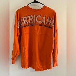Orange Long Sleeve Shirt with Logo